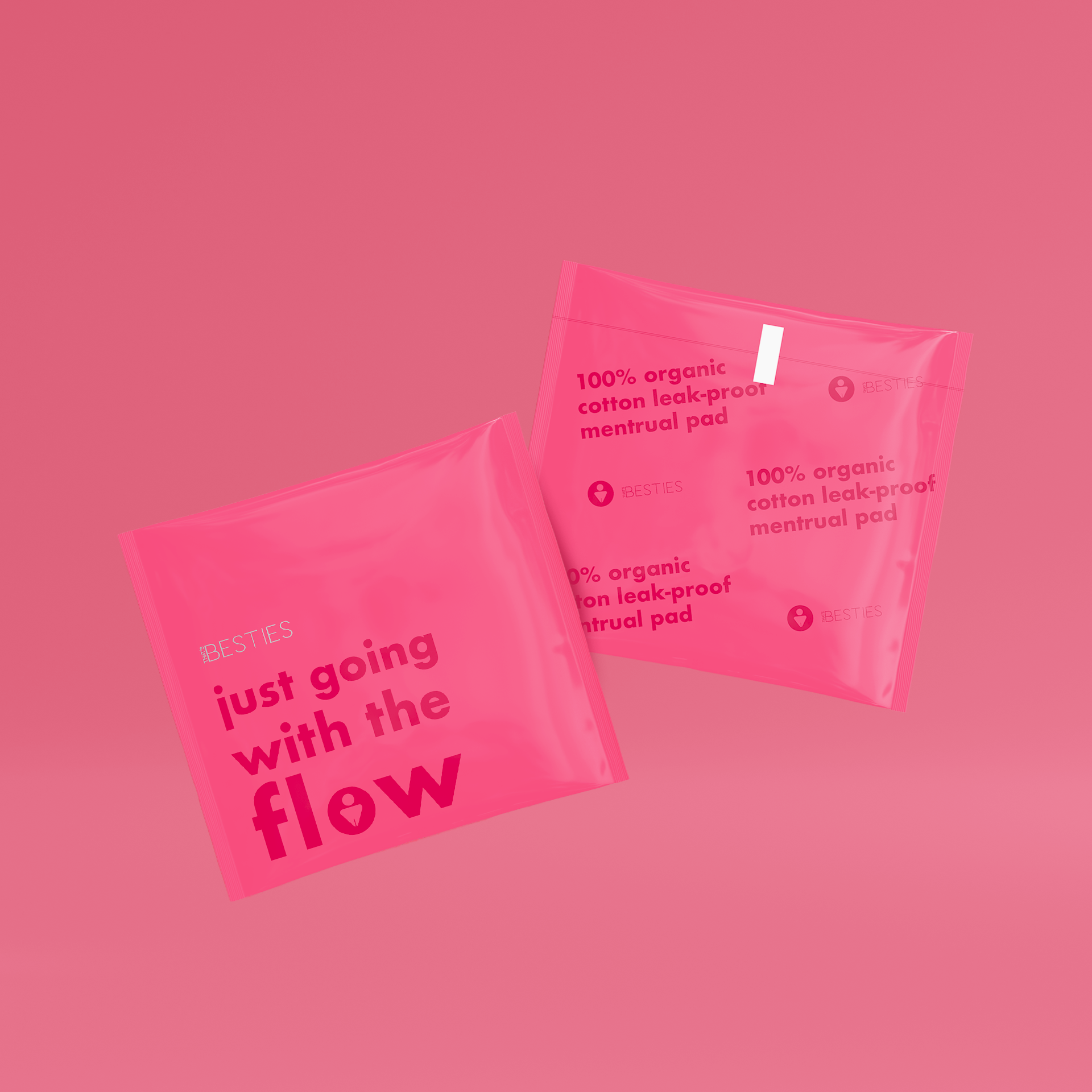 Besties Leak-proof Organic Cotton Pads w/ Wings: Regular