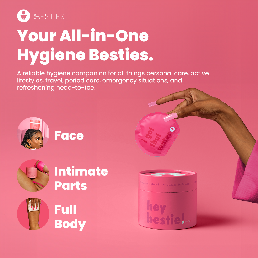 3 Besties BFF Bundle- Prebiotic & Probiotic Biodegradable Wet Wipes